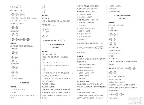 北京师范大学出版社2025年春初中同步练习册八年级数学下册鲁教版五四制答案 北京师范大学出版社2025年春初中同步练习册八年级数学下册鲁教版五四制答案