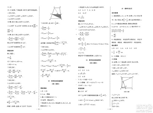 北京师范大学出版社2025年春初中同步练习册八年级数学下册鲁教版五四制答案 北京师范大学出版社2025年春初中同步练习册八年级数学下册鲁教版五四制答案