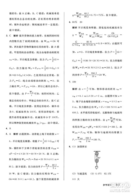 人民教育出版社2025年春初中同步练习册八年级物理下册人教版答案 人民教育出版社2025年春初中同步练习册八年级物理下册人教版答案
