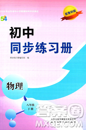 山东科学技术出版社2025年春初中同步练习册八年级物理下册鲁教版五四制答案 山东科学技术出版社2025年春初中同步练习册八年级物理下册鲁教版五四制答案
