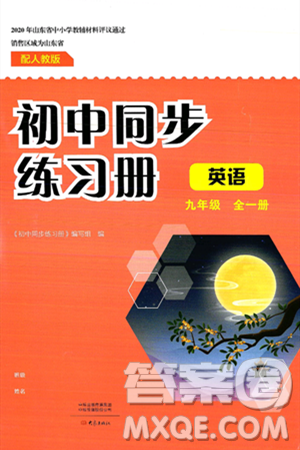 大象出版社2025年春初中同步练习册九年级英语下册人教版山东专版答案 大象出版社2025年春初中同步练习册九年级英语下册人教版山东专版答案