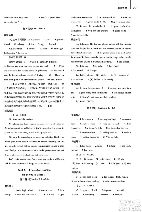 大象出版社2025年春初中同步练习册九年级英语下册人教版山东专版答案 大象出版社2025年春初中同步练习册九年级英语下册人教版山东专版答案