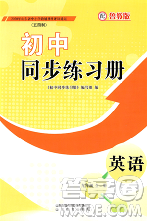 山东教育出版社2025年春初中同步练习册九年级英语下册鲁教版五四制答案 山东教育出版社2025年春初中同步练习册九年级英语下册鲁教版五四制答案