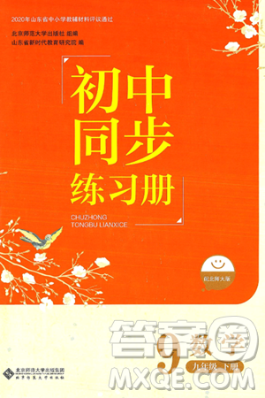 北京师范大学出版社2025年春初中同步练习册九年级数学下册北师大版答案 北京师范大学出版社2025年春初中同步练习册九年级数学下册北师大版答案