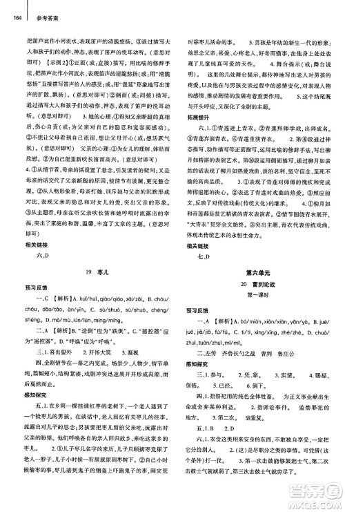 大象出版社2025年春初中同步练习册九年级语文下册人教版山东专版答案 大象出版社2025年春初中同步练习册九年级语文下册人教版山东专版答案