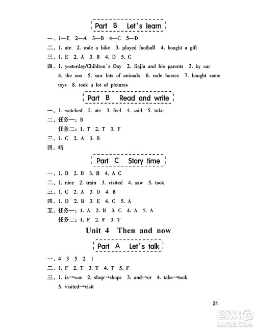 海燕出版社2025年春小学同步练习册六年级英语下册人教版三起点答案 海燕出版社2025年春小学同步练习册六年级英语下册人教版三起点答案