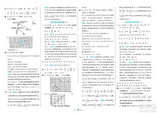 北京教育出版社2025年春亮点给力大试卷六年级数学下册北师大版答案 北京教育出版社2025年春亮点给力大试卷六年级数学下册北师大版答案