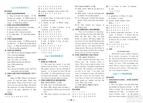 北京教育出版社2025年春亮点给力大试卷五年级英语下册人教版答案 北京教育出版社2025年春亮点给力大试卷五年级英语下册人教版答案