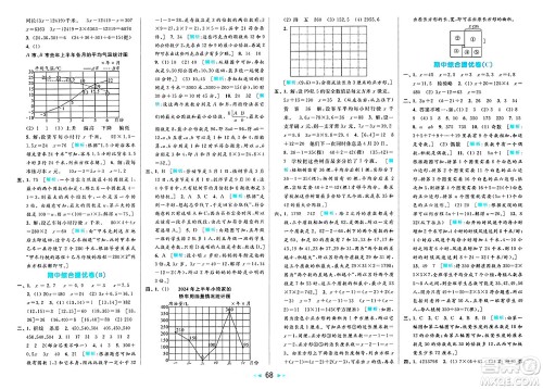 北京教育出版社2025年春亮点给力大试卷五年级数学下册江苏版答案 北京教育出版社2025年春亮点给力大试卷五年级数学下册江苏版答案