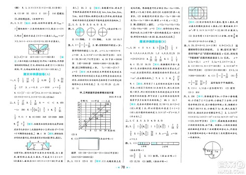 北京教育出版社2025年春亮点给力大试卷五年级数学下册江苏版答案 北京教育出版社2025年春亮点给力大试卷五年级数学下册江苏版答案