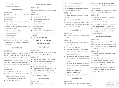 人民教育出版社2025年春初中同步测控优化设计八年级英语下册人教版新疆专版答案 人民教育出版社2025年春初中同步测控优化设计八年级英语下册人教版新疆专版答案