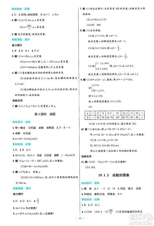 人民教育出版社2025年春初中同步测控优化设计八年级数学下册人教版答案 人民教育出版社2025年春初中同步测控优化设计八年级数学下册人教版答案