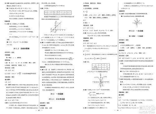 人民教育出版社2025年春初中同步测控优化设计八年级数学下册人教版新疆专版答案 人民教育出版社2025年春初中同步测控优化设计八年级数学下册人教版新疆专版答案