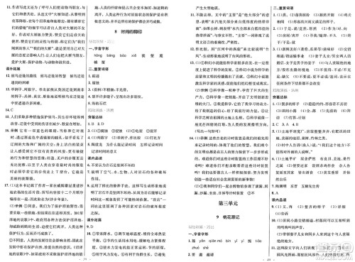 人民教育出版社2025年春初中同步测控优化设计八年级语文下册人教版新疆专版答案 人民教育出版社2025年春初中同步测控优化设计八年级语文下册人教版新疆专版答案