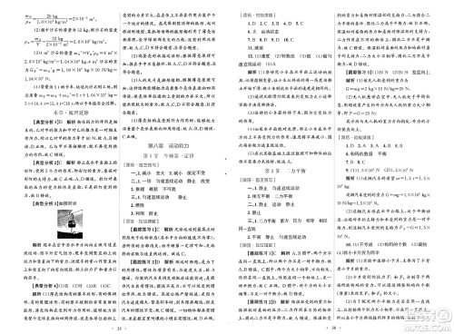 人民教育出版社2025年春初中同步测控优化设计八年级物理下册人教版新疆专版答案