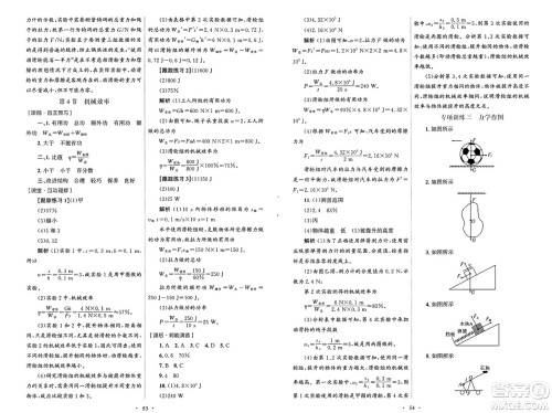 人民教育出版社2025年春初中同步测控优化设计八年级物理下册人教版新疆专版答案