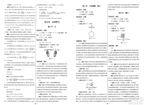 北京师范大学出版社2025年春初中同步测控优化设计八年级物理下册北师大版答案 北京师范大学出版社2025年春初中同步测控优化设计八年级物理下册北师大版答案