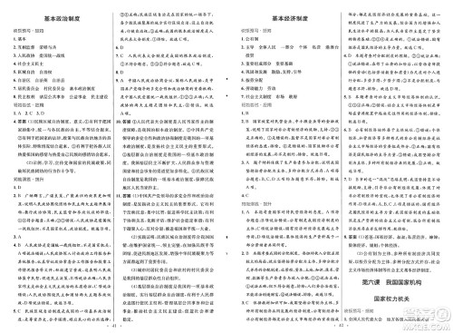 人民教育出版社2025年春初中同步测控优化设计八年级道德与法治下册人教版福建专版答案