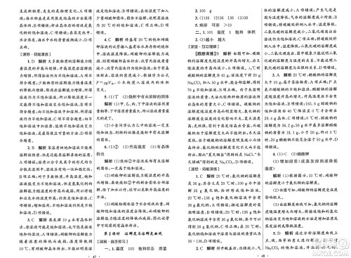 人民教育出版社2025年春初中同步测控优化设计九年级化学下册人教版答案