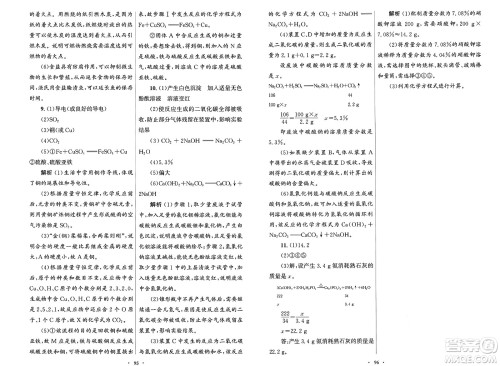 人民教育出版社2025年春初中同步测控优化设计九年级化学下册人教版答案