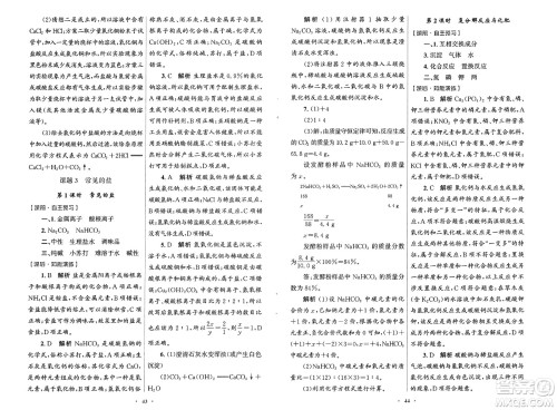 人民教育出版社2025年春初中同步测控优化设计九年级化学下册人教版福建专版答案 人民教育出版社2025年春初中同步测控优化设计九年级化学下册人教版福建专版答案