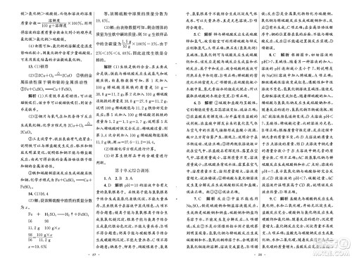 人民教育出版社2025年春初中同步测控优化设计九年级化学下册人教版福建专版答案 人民教育出版社2025年春初中同步测控优化设计九年级化学下册人教版福建专版答案