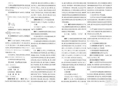 人民教育出版社2025年春初中同步测控优化设计九年级化学下册人教版陕西专版答案 人民教育出版社2025年春初中同步测控优化设计九年级化学下册人教版陕西专版答案