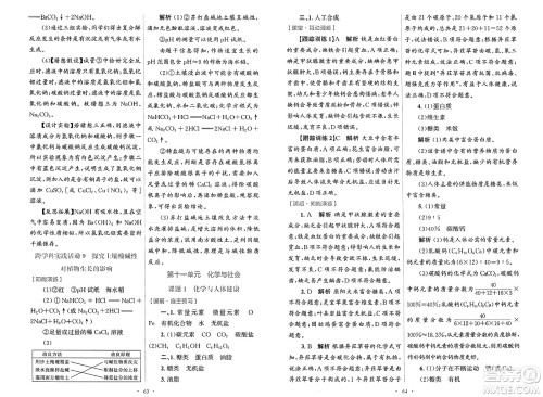 人民教育出版社2025年春初中同步测控优化设计九年级化学下册人教版陕西专版答案 人民教育出版社2025年春初中同步测控优化设计九年级化学下册人教版陕西专版答案