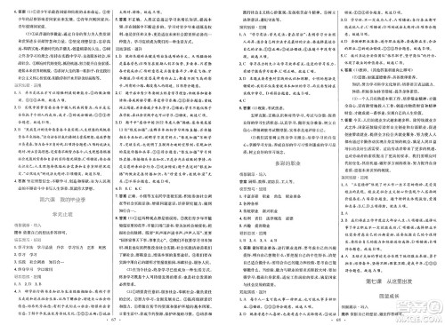 人民教育出版社2025年春初中同步测控优化设计九年级道德与法治下册人教版新疆专版答案