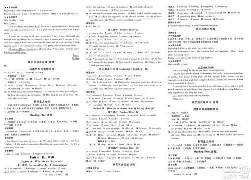 开明出版社2025年春名校课堂七年级英语下册人教版河南专版答案 开明出版社2025年春名校课堂七年级英语下册人教版河南专版答案