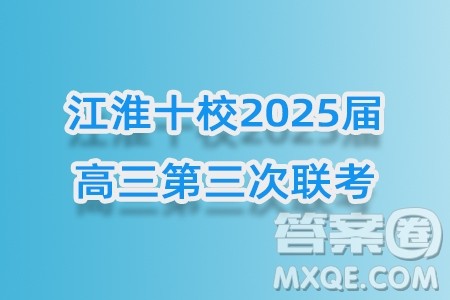 江淮十校2025届高三第三次联考物理试卷答案 江淮十校2025届高三第三次联考物理试卷答案