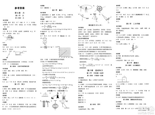广东经济出版社2025年春名校课堂八年级物理下册人教版湖北专版答案 广东经济出版社2025年春名校课堂八年级物理下册人教版湖北专版答案