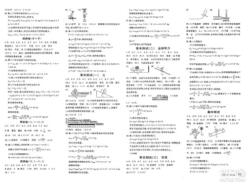 广东经济出版社2025年春名校课堂八年级物理下册人教版湖北专版答案 广东经济出版社2025年春名校课堂八年级物理下册人教版湖北专版答案