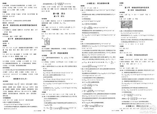 开明出版社2025年春名校课堂八年级物理下册人教版内蒙古专版答案 开明出版社2025年春名校课堂八年级物理下册人教版内蒙古专版答案