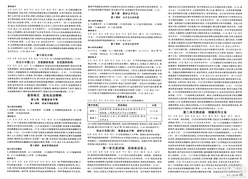 安徽师范大学出版社2025年春名校课堂八年级道德与法治下册人教版安徽专版答案 安徽师范大学出版社2025年春名校课堂八年级道德与法治下册人教版安徽专版答案