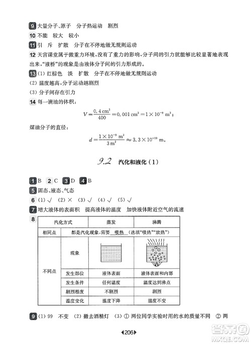 华东师范大学出版社2025年春华东师大版一课一练八年级物理下册华师版上海专版答案 华东师范大学出版社2025年春华东师大版一课一练八年级物理下册华师版上海专版答案