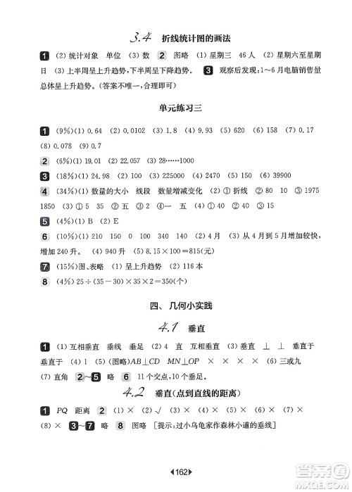 华东师范大学出版社2025年春华东师大版一课一练四年级数学下册华师版上海专版答案 华东师范大学出版社2025年春华东师大版一课一练四年级数学下册华师版上海专版答案
