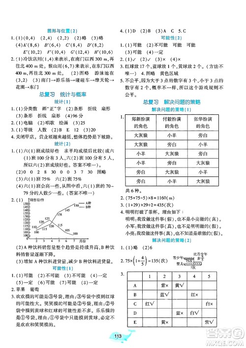辽宁教育出版社2025年春好课堂堂练六年级数学下册北师大版答案 辽宁教育出版社2025年春好课堂堂练六年级数学下册北师大版答案