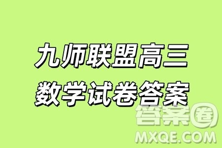 2025年4月九师联盟高三数学试卷答案