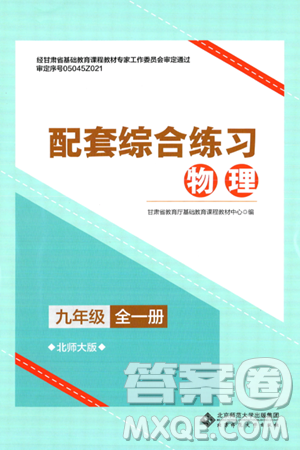 北京师范大学出版社2025年春配套综合练习九年级物理下册北师大版答案