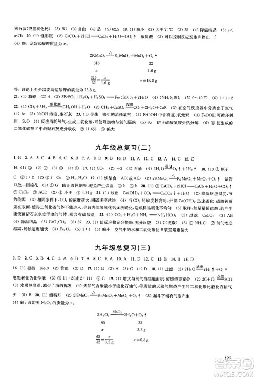江苏凤凰教育出版社2025年春学习与评价九年级化学下册上教版答案