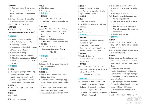 黑龙江教育出版社2025年春资源与评价七年级英语下册人教版答案
