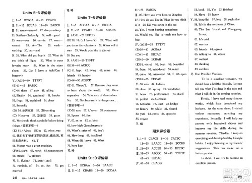 黑龙江教育出版社2025年春资源与评价八年级英语下册人教版答案 黑龙江教育出版社2025年春资源与评价八年级英语下册人教版答案