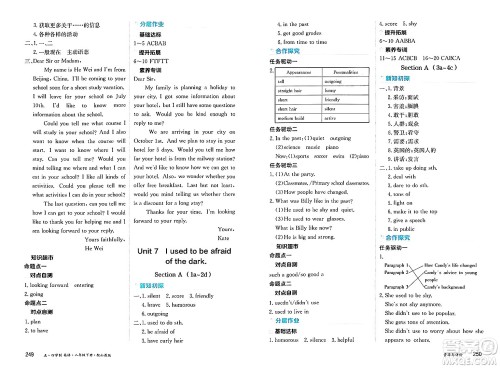 黑龙江教育出版社2025年春资源与评价八年级英语下册山教版黑龙江专版五四制答案 黑龙江教育出版社2025年春资源与评价八年级英语下册山教版黑龙江专版五四制答案