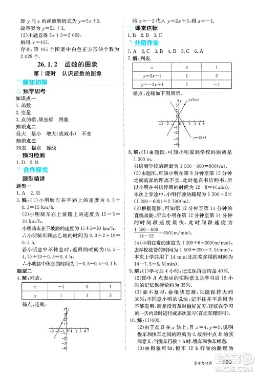 黑龙江教育出版社2025年春资源与评价八年级数学下册人教版黑龙江专版五四制答案