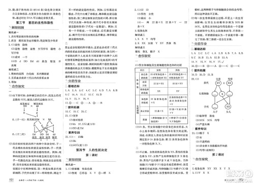 黑龙江教育出版社2025年春资源与评价八年级生物下册人教版答案