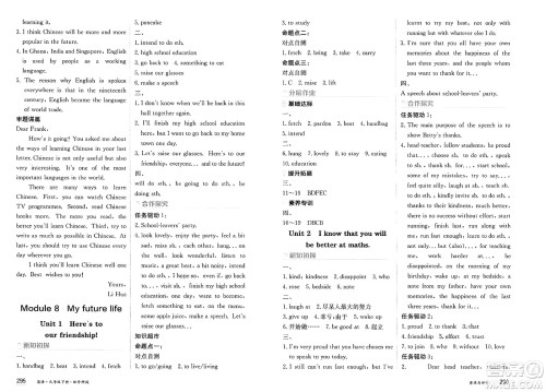 黑龙江教育出版社2025年春资源与评价九年级英语下册外研版答案