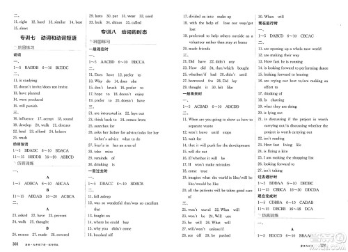黑龙江教育出版社2025年春资源与评价九年级英语下册外研版答案