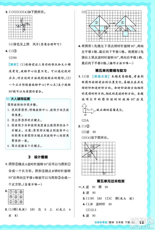 江西人民出版社2025年春王朝霞创维新课堂五年级数学下册人教版答案 江西人民出版社2025年春王朝霞创维新课堂五年级数学下册人教版答案