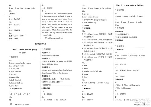 黑龙江教育出版社2025年春资源与评价六年级英语下册外研版黑龙江专版答案